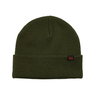 Krooked Eyes Clip Beanie (Olive)