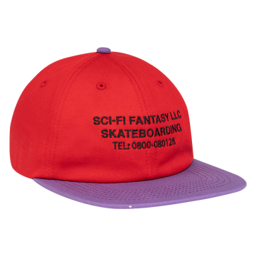 Sci-Fi Fantasy Business Post Hat (Red/Violet)
