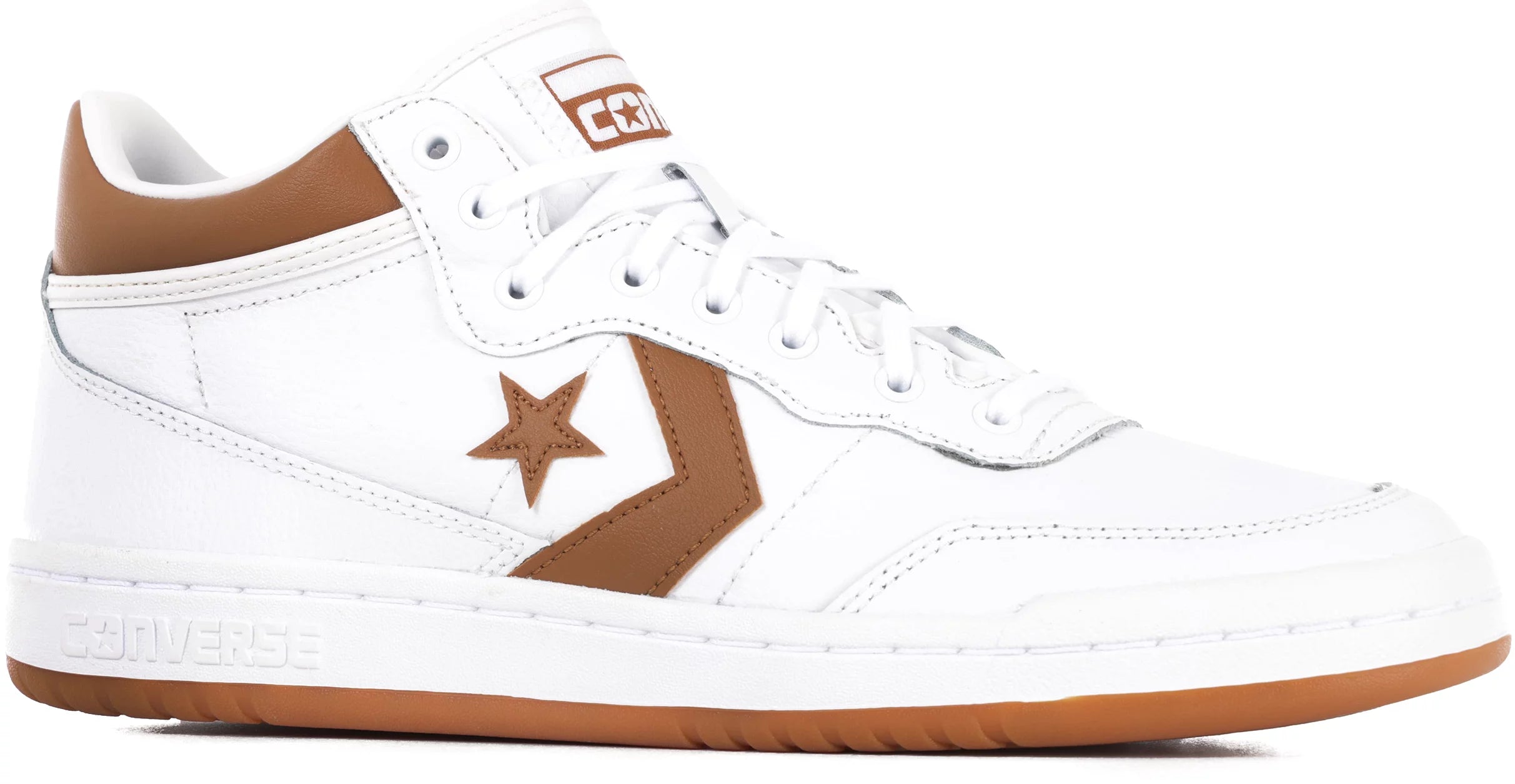 Converse Fastbreak Pro Mid White Tan Vu Skateboard Shop