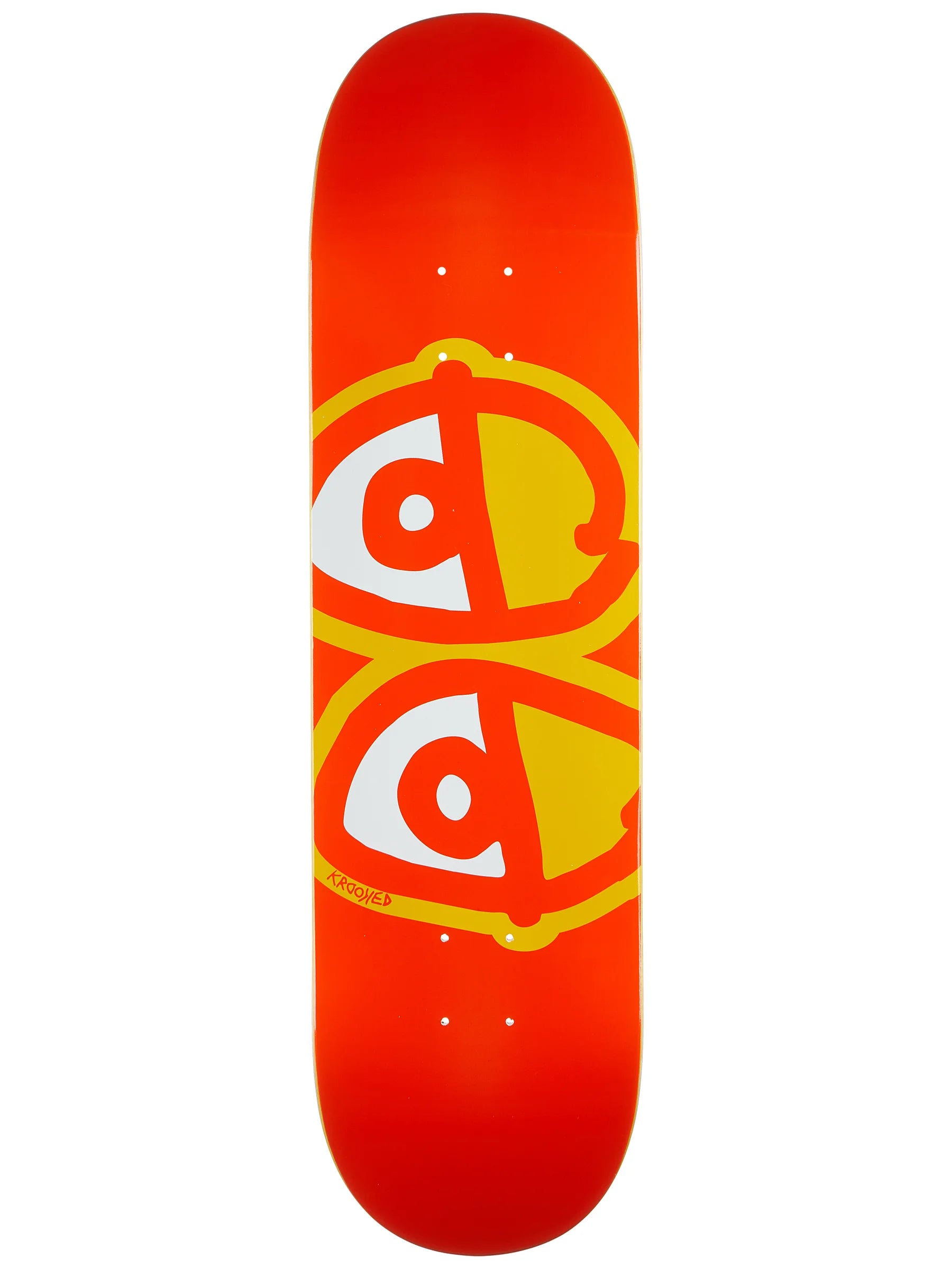Krooked Eyes Deck (Orange) – Vú Skateboard Shop