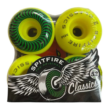 Spitfire Classics Wheels 52mm (Neon Yellow)