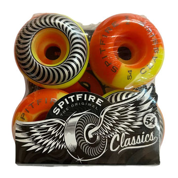Spitfire Classics Wheels 54mm (Orange/Yellow Swirl)