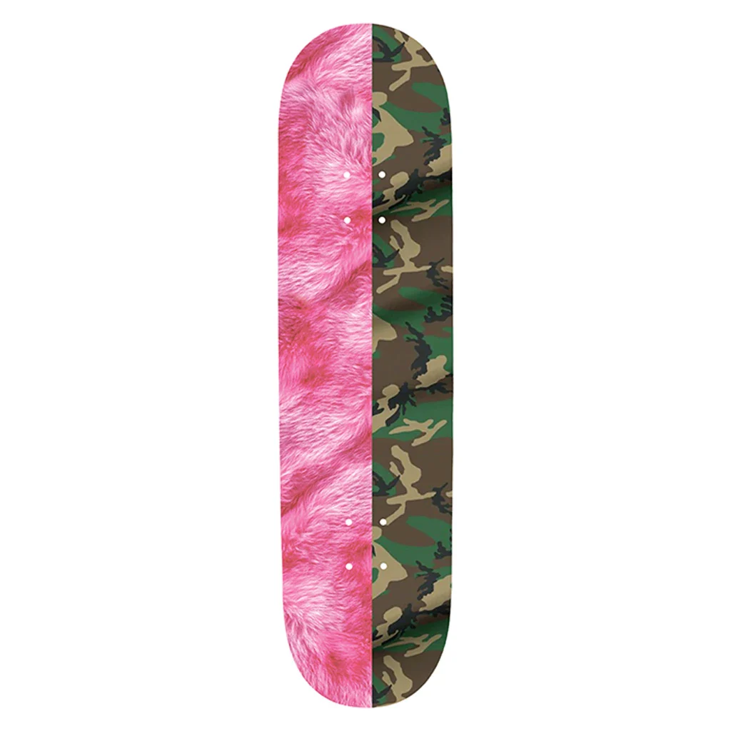 Violet Pink Fur and Camo Deck