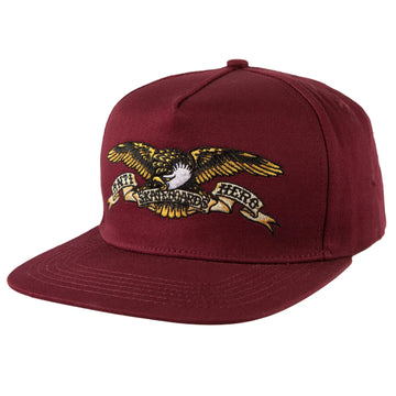Anti Hero Eagle Emblem Snapback Hat (Maroon)
