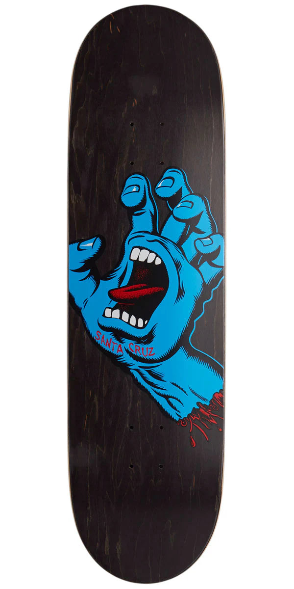 Santa Cruz Screaming Hand Black Deck 8.6