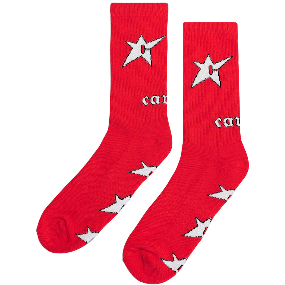 Carpet C-Star Socks (Red)