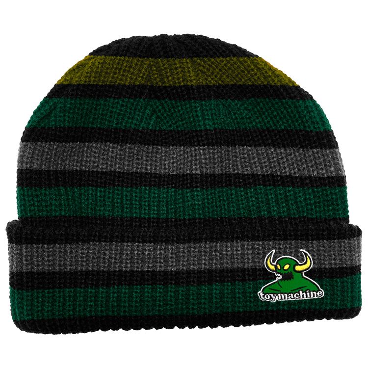 Toy Machine Monster Stripe Beanie (Green)