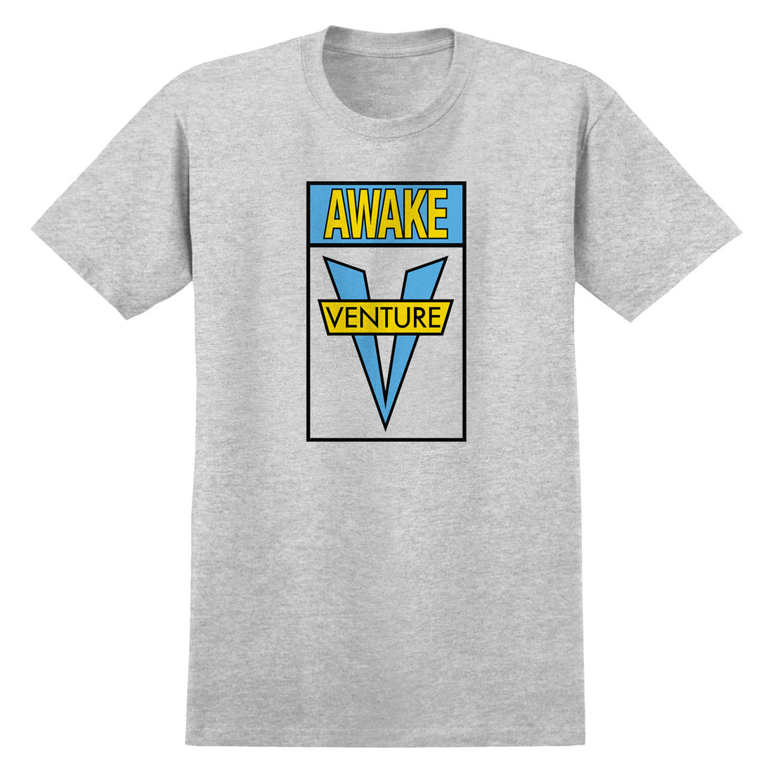 Venture Awake T-Shirt (Grey/Blue/Yellow)