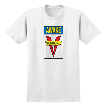 Venture Awake T-Shirt (White/Red/Blue)