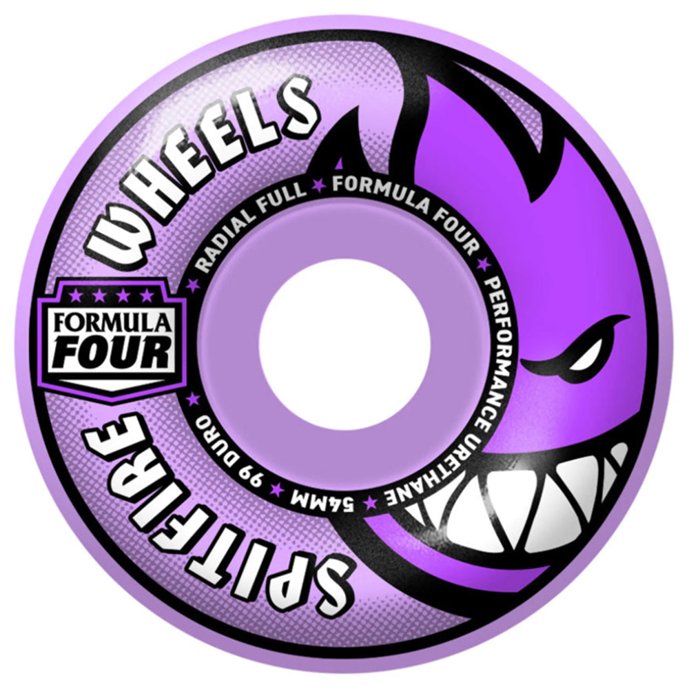 Spitfire Radial Full Formula Four 99a Wheels (Purple)