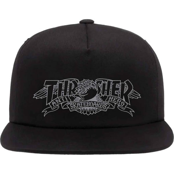 Thrasher x Anti-Hero Mag Banner Hat (Black)
