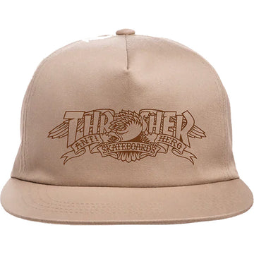 Thrasher x Anti-Hero Mag Banner Hat (Tan)