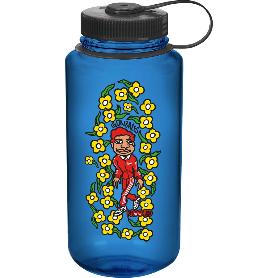 Krooked Gonz Sweatpants Water Bottle (Blue)