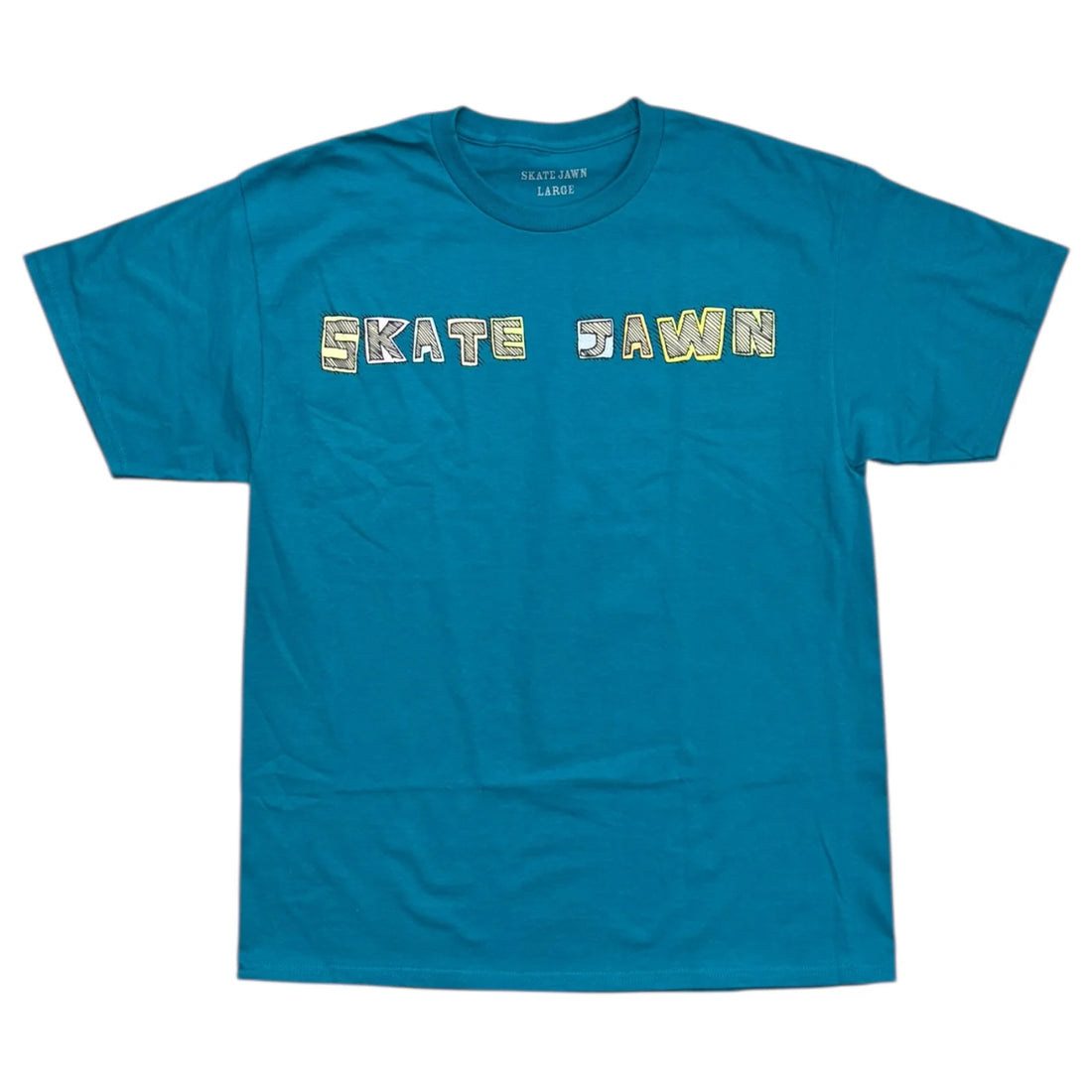 Skate Jawn Patchwork Tee (Teal)
