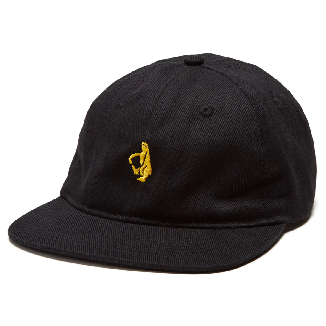 Krooked Shmolo 6 Panel Unstructured Snapback Hat (Black)
