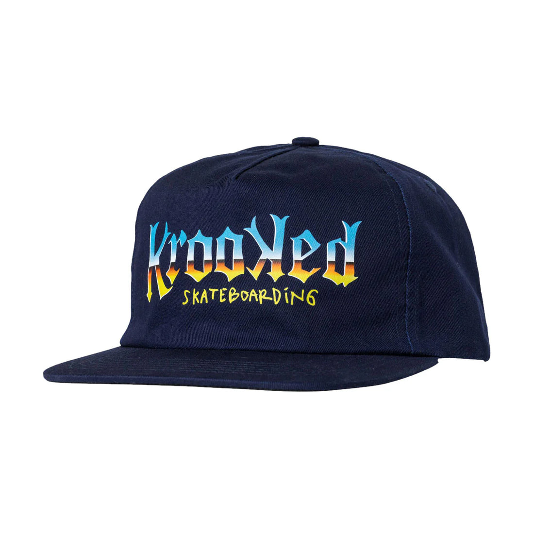 Krooked Chrome Zone Snapbakc Hat (Navy)