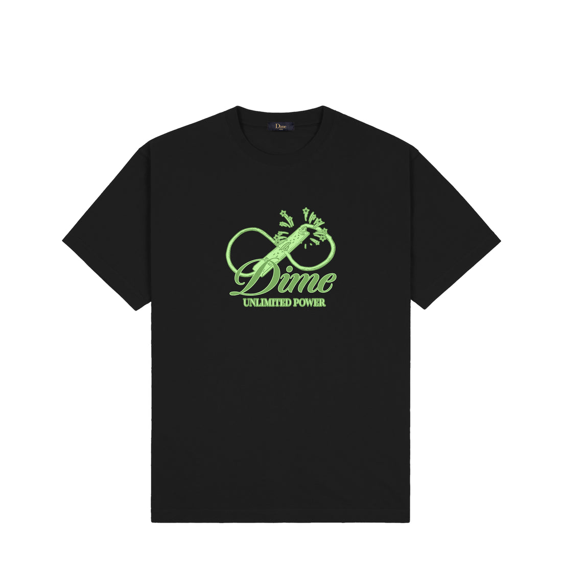 Dime Cursive Power T-Shirt (Black)