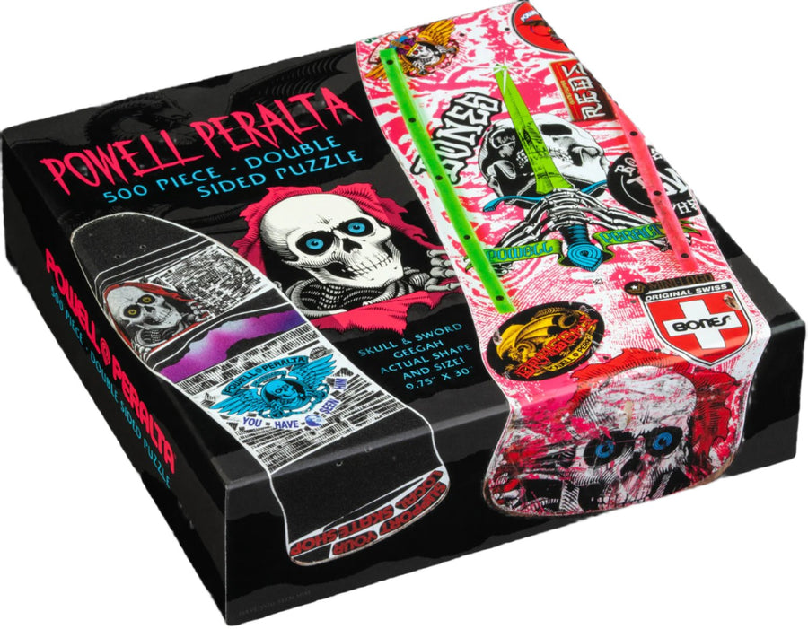 Powell Peralta Puzzle Skull & Sword GeeGah Pink