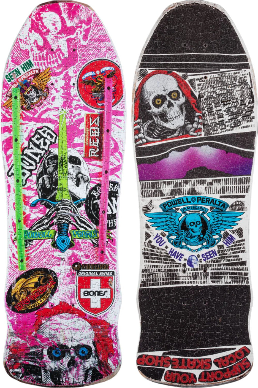 Powell Peralta Puzzle Skull & Sword GeeGah Pink