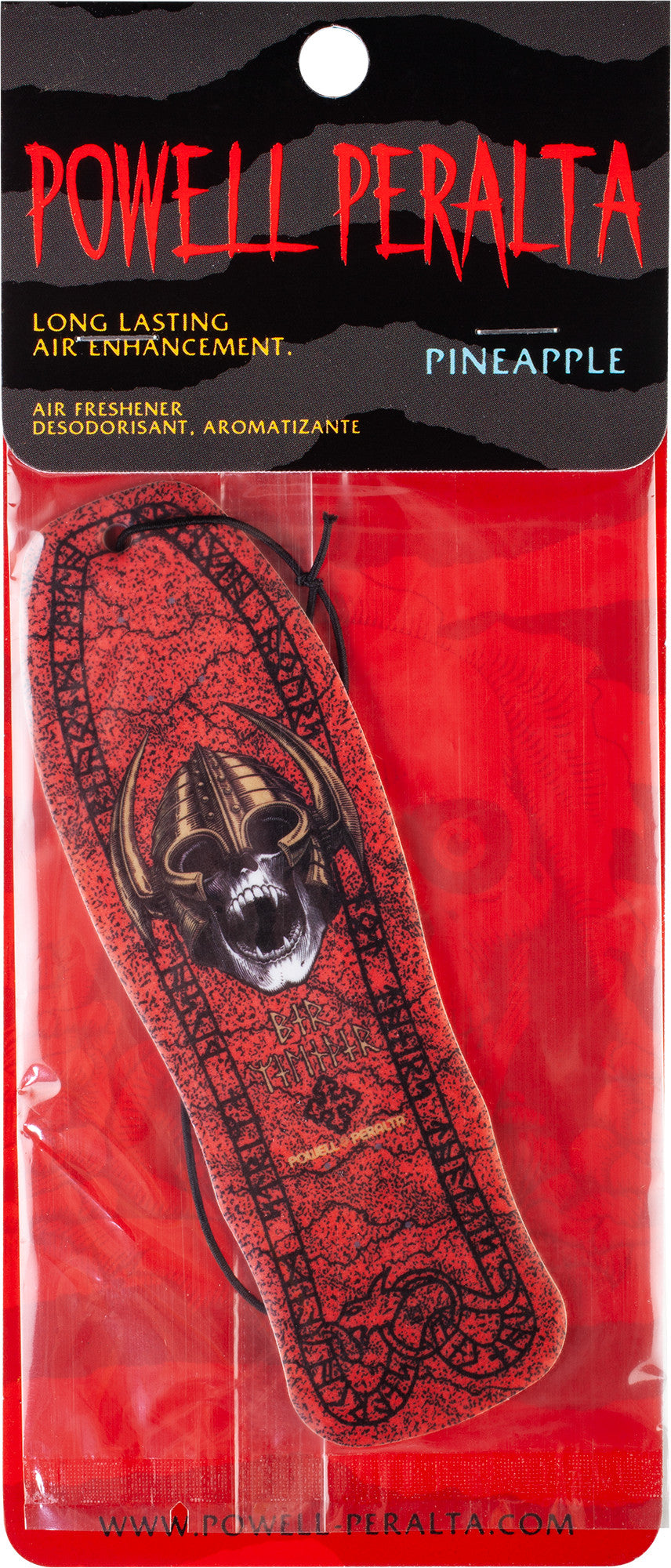 Powell Peralta Per Welinder Nordic Skull Red Air Freshener - Pineapple Scent