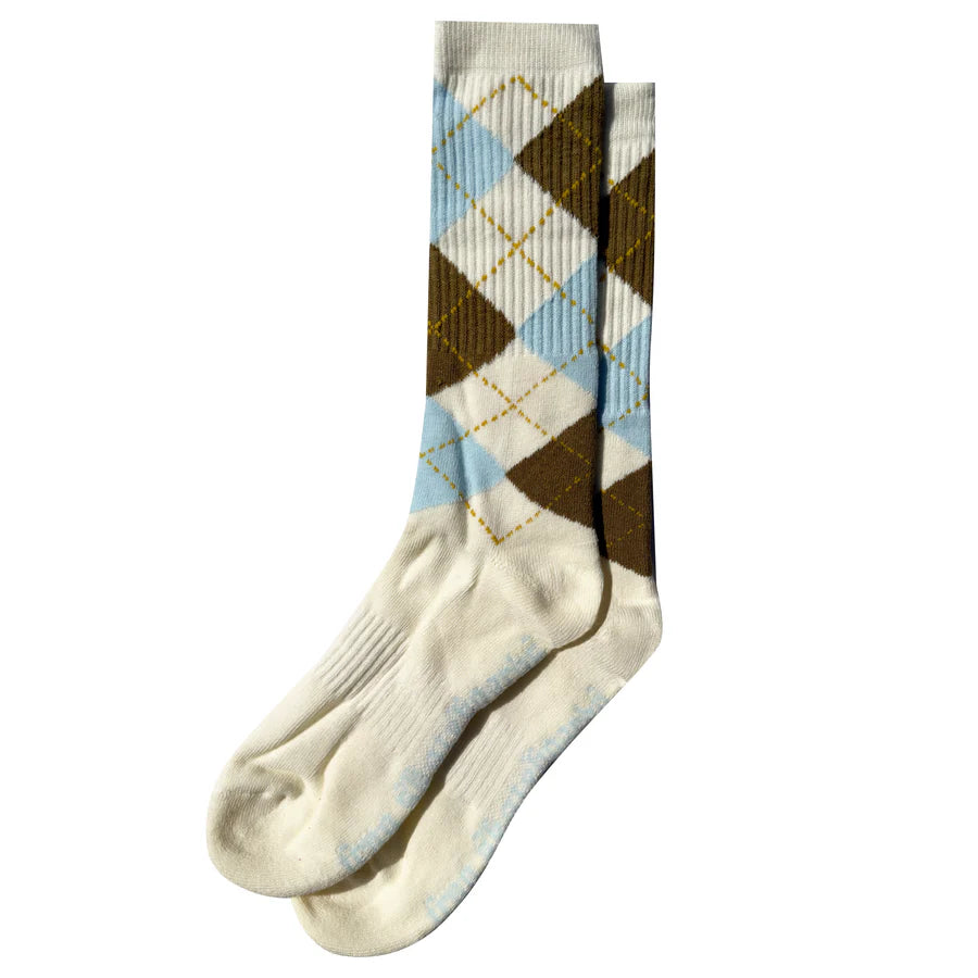 Frog Argyle Socks (Cream)