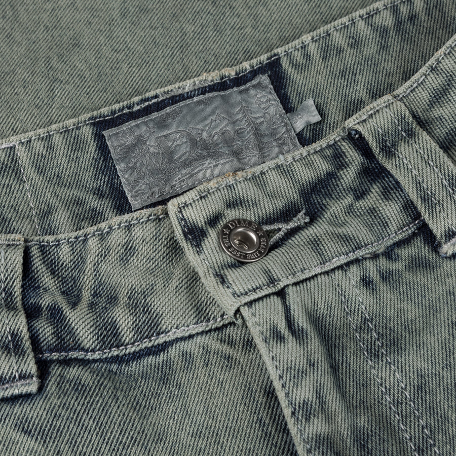 Dime Classic Relaxed Denim Pants (Overdyed Forest)