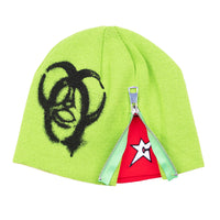 Carpet Biohazard Zip Beanie (Green)