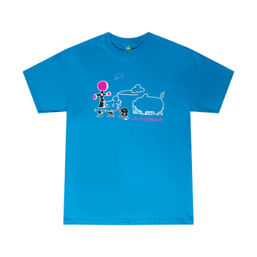 Frog Skateboards Cloud Land T-Shirt (Turquoise)