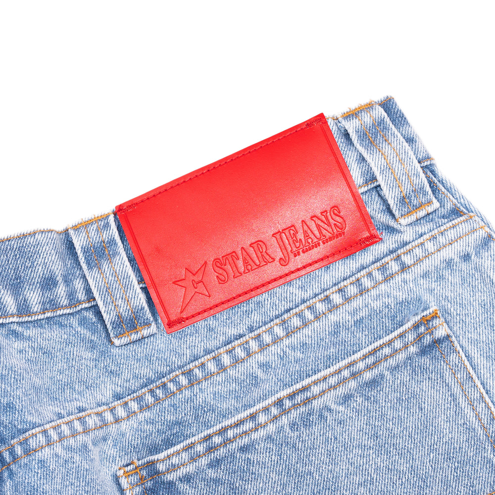 Carpet C-Star Washed Denim Shorts