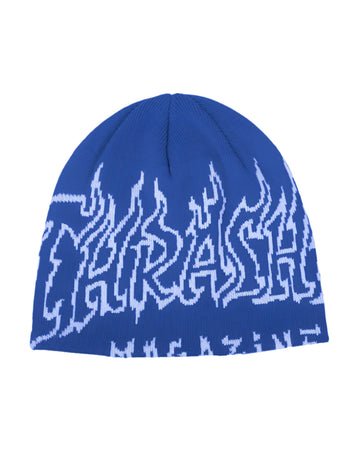 Thrasher Fire Outlined Beanie (Blue)