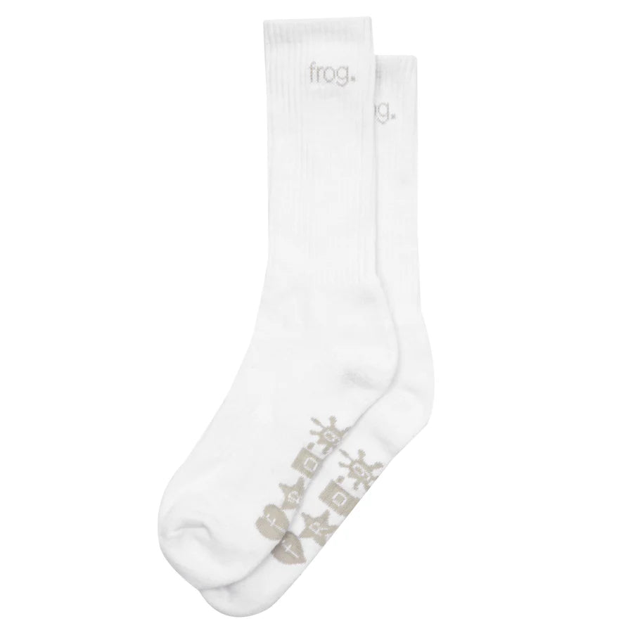 Frog Socks (White) – Vú Skateboard Shop