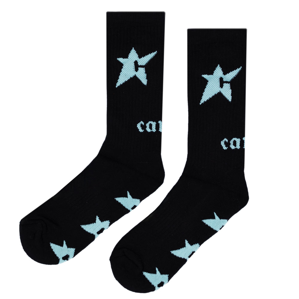 Carpet C-Star Glow in the Dark Sock (Black)