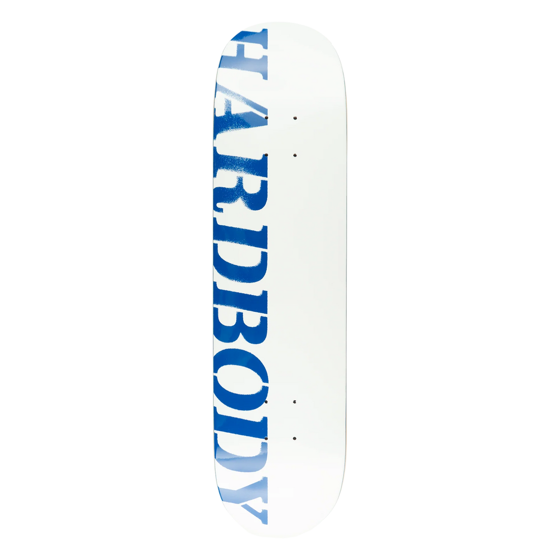HARDBODY Stencil Logo Deck (White/Blue)