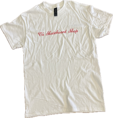 Script T-Shirt (White/Red)