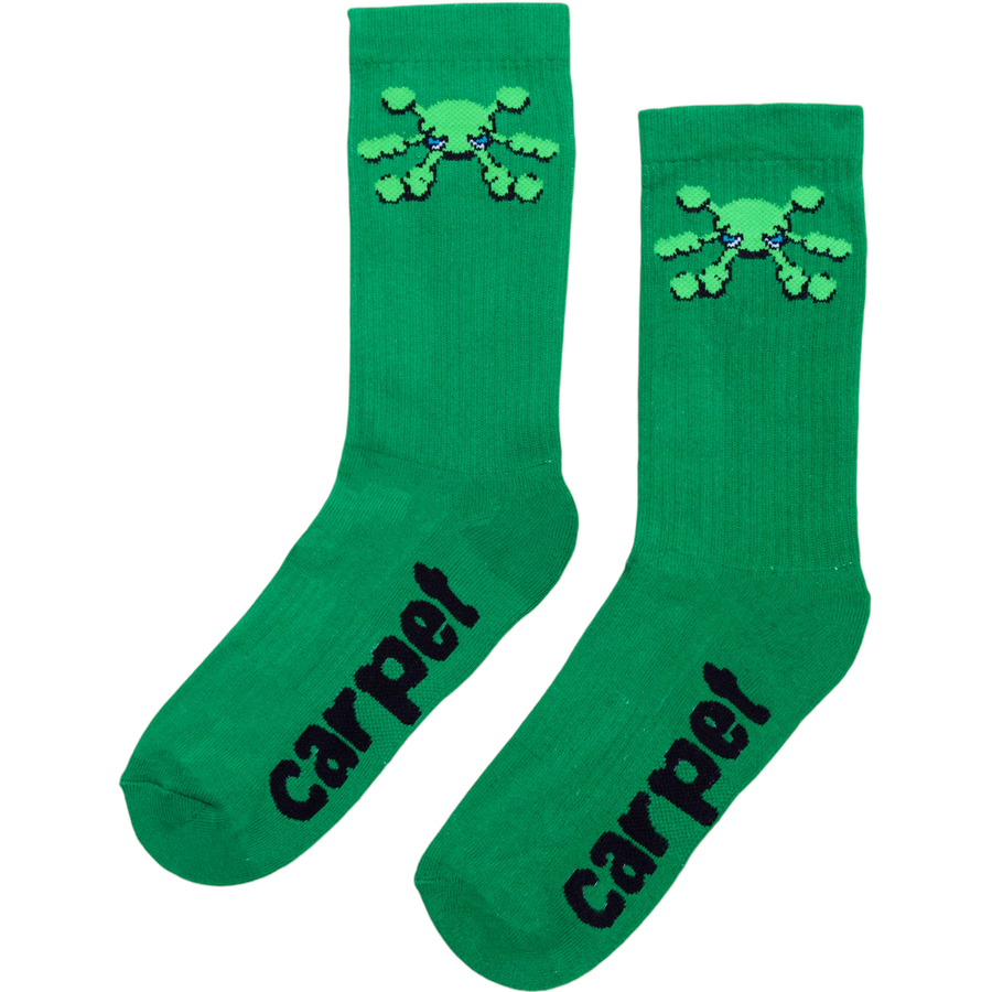 Carpet Bacteria Socks (Green)