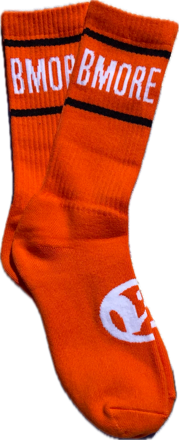 Bmore Crew Socks (Orange)