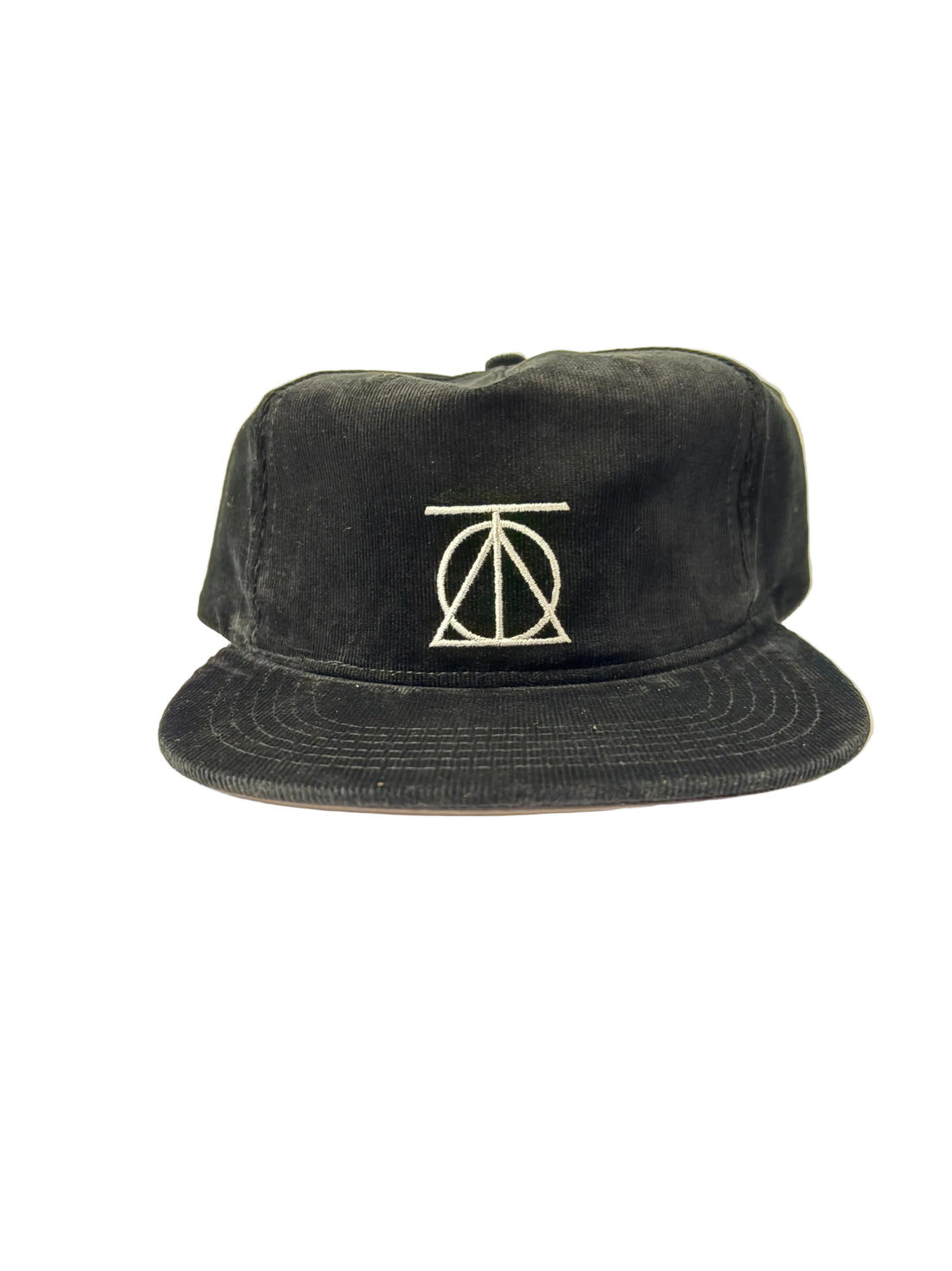 Theories Crest Corduroy Hat (Black / White)