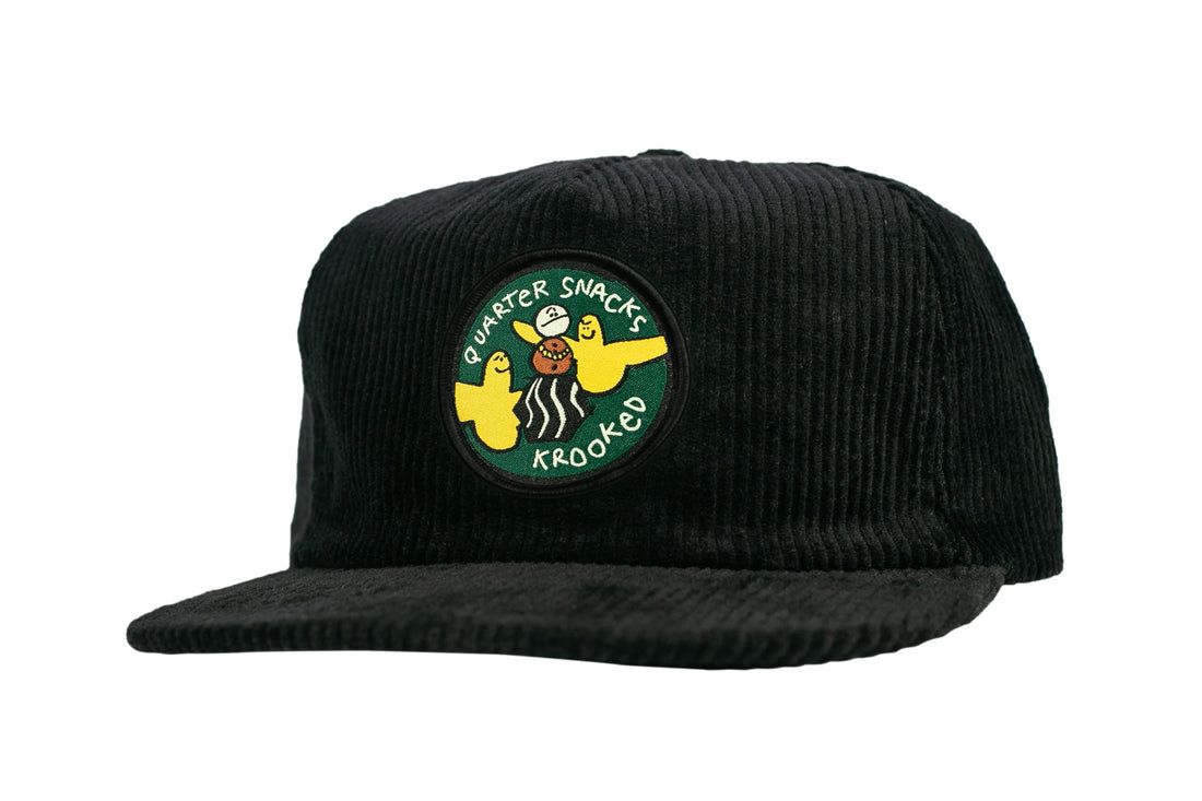 Krooked x Quartersnacks Snack Birds Snapback Hat (Black)