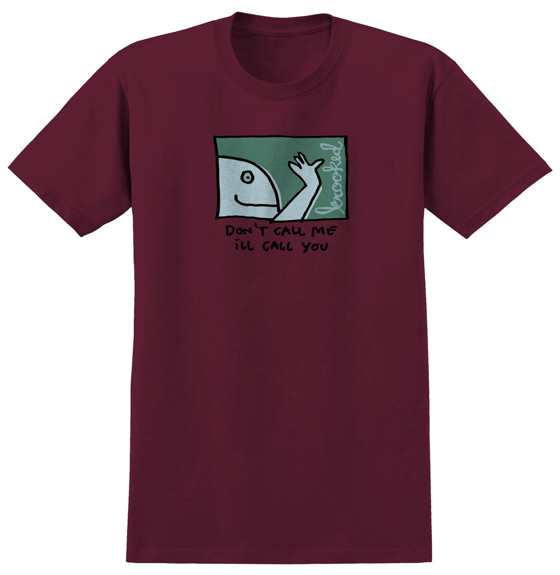 Krooked Call Me T-Shirt (Burgundy)