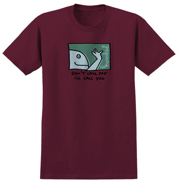 Krooked Call Me T-Shirt (Burgundy)