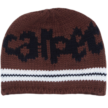 Carpet Knit Beanie (Brown)