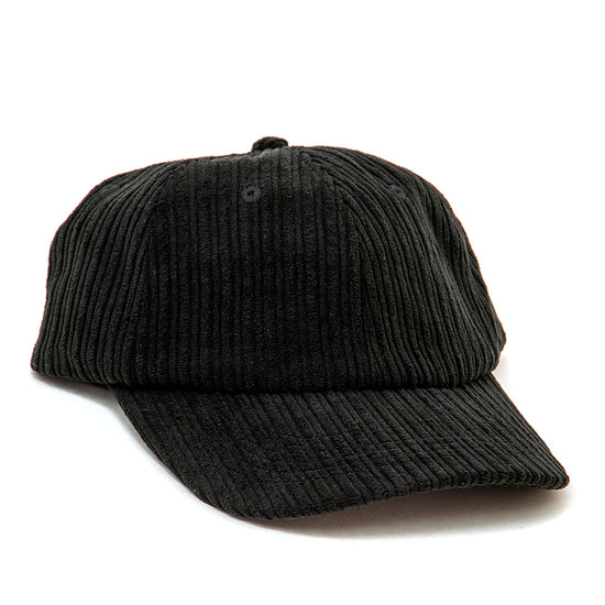 Snack Blackbird Corduroy Strapback Hat (Black)