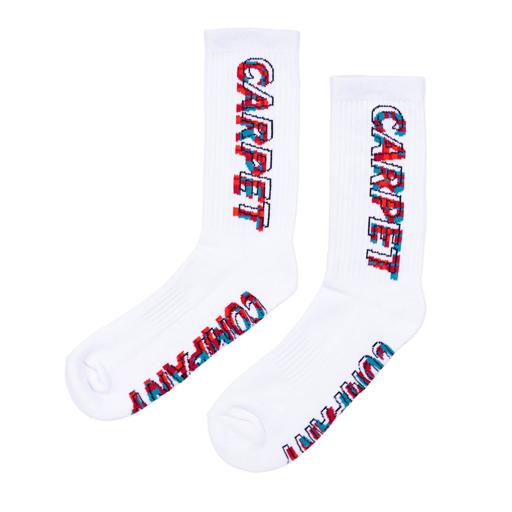Carpet Misprint Socks (White)