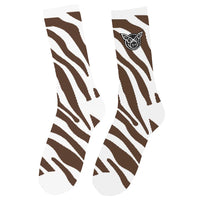 Pig Zebra Print Socks