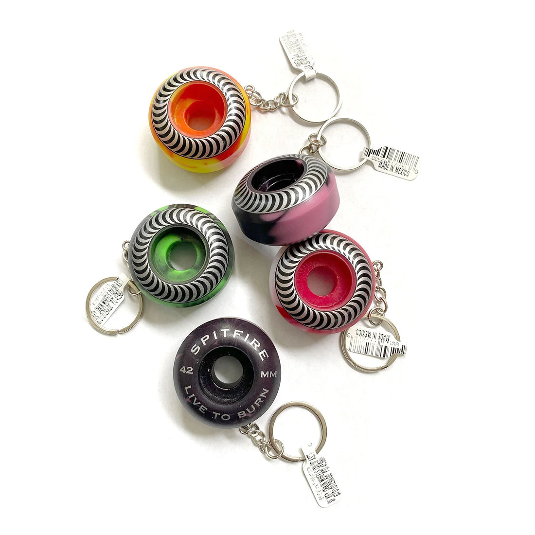 Spitfire Wheel Key Chain (Assorted Colors)