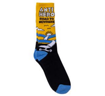 Anti Hero Road To Nowhere Socks (Black)