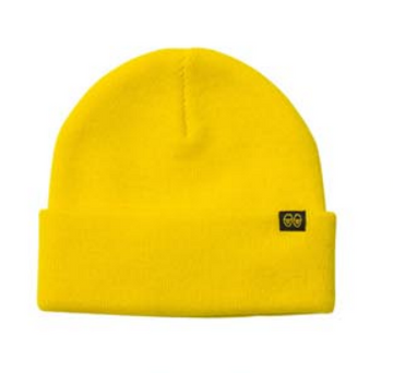 Krooked Eyes Clip Beanie (Yellow)