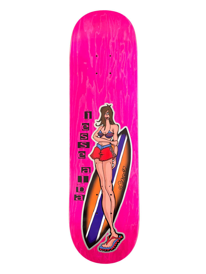 Frog Surfer Girl Deck