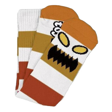 Toy Machine Monster Face Big Stripes (Brown)