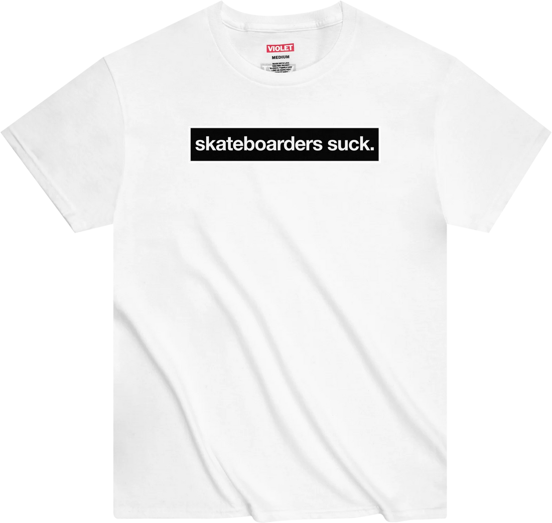 Violet But We're Cooler Than Everyone Else T-shirt (White)